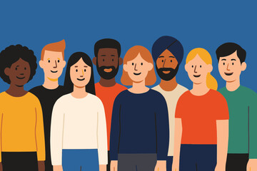 Obraz premium Diverse People Group Standing Together