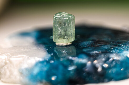 chrysolite in the background close-up