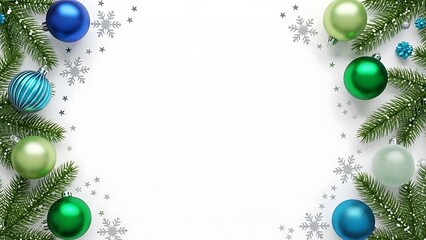 Christmas Decorations Festive Ornaments Tree Branches Holiday Season Celebrations New Year Decor Christmas Background Festive Winter Holidays Evergreen Decoration
