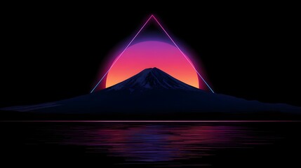 pyramid in the night