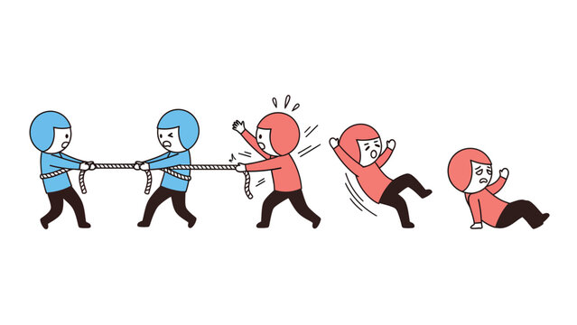 Tug of War: Success and Failure, Cartoon Style