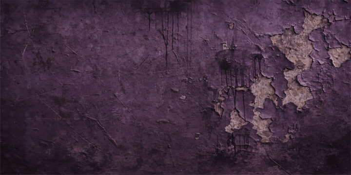 A dark and textured vintage backdrop featuring an old grungy wall with rough brown paint, dirty aged paper patterns, and rustic metal surfaces for an antique art design