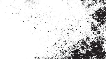 Obraz premium Dark grainy texture on white dust overlay textured, Distressed vector damage wall grunge black sketch texture. frame with dust and rough wall texture Speckle grain dot white paper noise texture with
