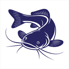 Obraz premium Catfish Fishing Name SVG 