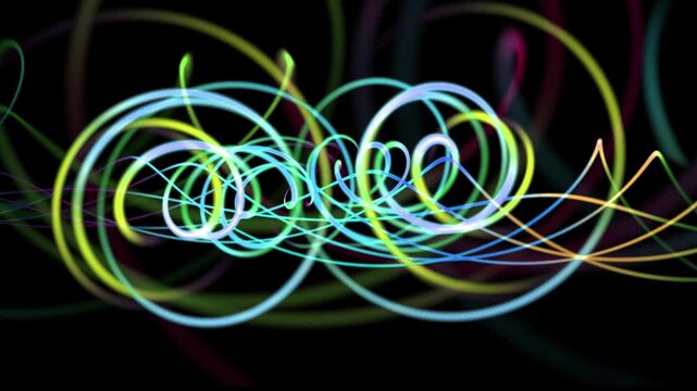 Perpetual Colourful Energy Fractal Flow Loop - XII - Hypnotic artistic 4K Ultra HD animation loop for intro, background, screensaver, logo, title composition effects