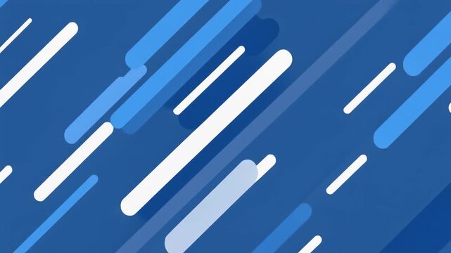 Flat diagonal lines moving smoothly across the screen in a seamless loop, corporate tech style background.