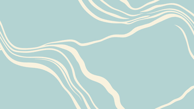 Abstract flowing lines on a soft blue background.