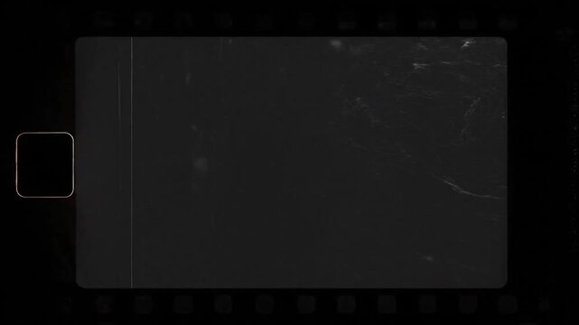 Vintage Film Reel Overlay with Scratches and Dust Effects for Retro Video Projects