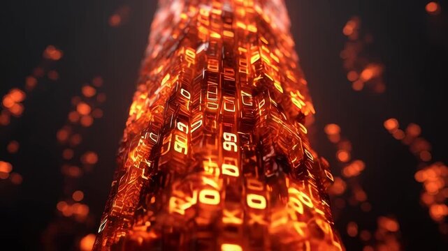 Glowing Digital HEX Code Tower / 光るデジタルHEXコードのタワー1