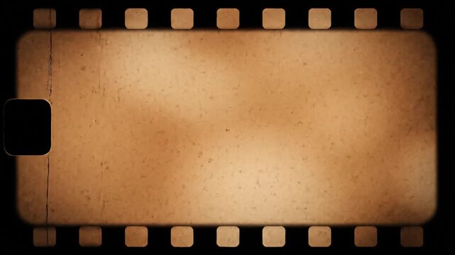 vintage film reel with grainy texture and black frames perfect for nostalgic projects