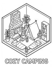 Hand drawn house sketch illustration showing an architectural home design concept