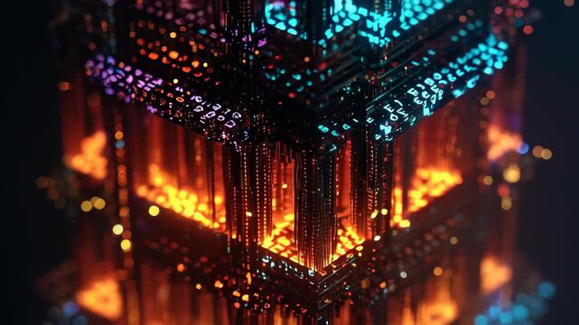 Glowing Digital HEX Code Tower / 光るデジタルHEXコードのタワー6
