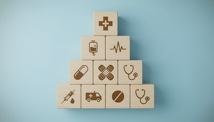 “Healthcare Foundations: Strategic Medical Support and Inclusive Care Pyramid”