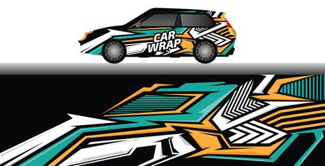 abstract car decal wrap design, car wrap template,  editable car wrap design, racing background, eps 10