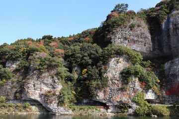 耶馬渓　青の洞門