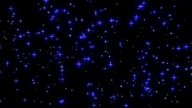 Space, animation, galaxy, particles, loop, holidays, background, dust, blue, dark, Christmas, light, stars, sky, night, universe, motion, design, snow, magic, warmth, 3D, black, particles, 4K, gradien
