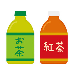 お茶と紅茶/ tea and black tea