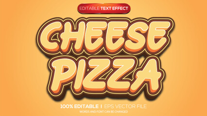 3D text effect pizza pink
