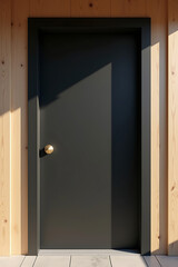 Luxury Black Interior Door with Gold Handle