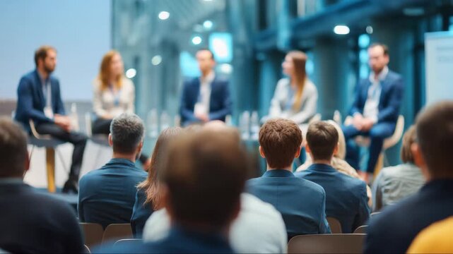 Business Panel Discussion Attentive Audience