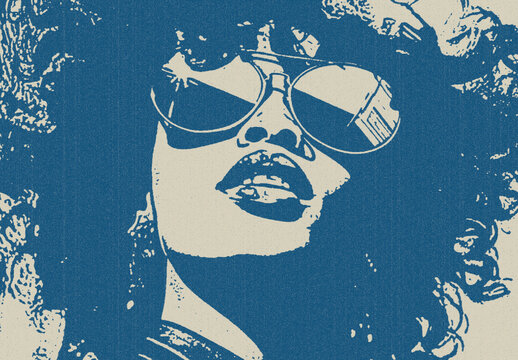 Silhouette Draw Bad Print Photo Effect