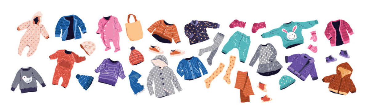 casual clothes set for kids fall and winter fashion