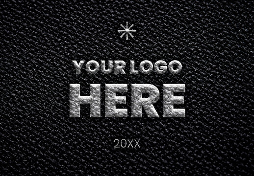 Colorful Embroidered Fabric Stitch Patch Mockup