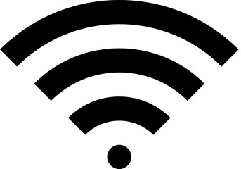 Wireless signal icon representing connectivity and communication.