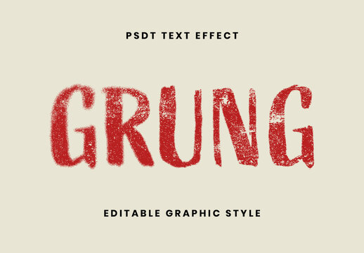 Grunge Distressed Text Effect
