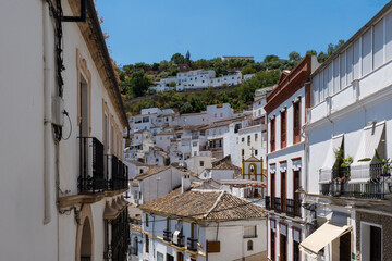 Setenil de las Bodegas, a unique village in Andalusia, Spain, known for its cave houses built into the cliffs