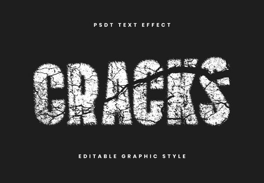 Cracked Distressed Grunge Text Effect