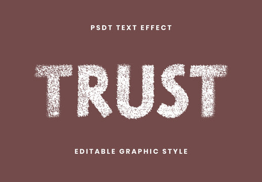 Chalk Dust Grainy Text Effect