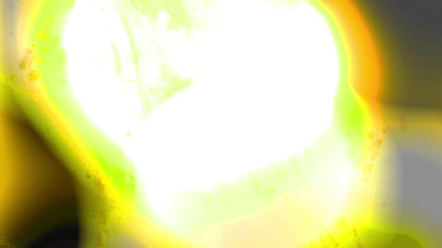 Light Transition, Abstract Fiery Light Burst Across Dark Frames