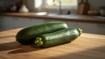 Rustic Zucchini Vegetable Food Stock Image