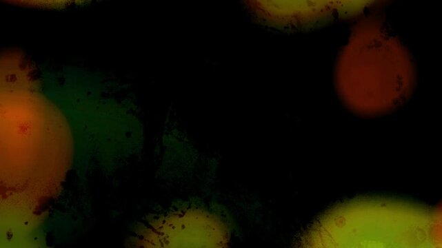 Light Transition, Abstract Green Motion With Dark Shadows And Light Flairs