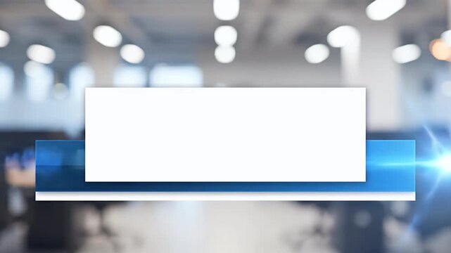 Lower Third Placeholder Animation Blank Text Area Expanding Smoothly