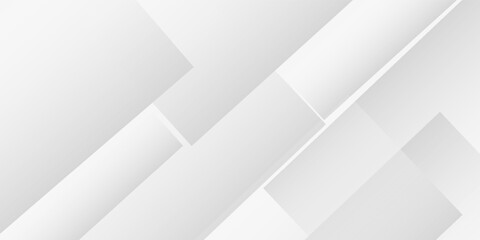 Abstract gray and white square shape with futuristic concept background geometry