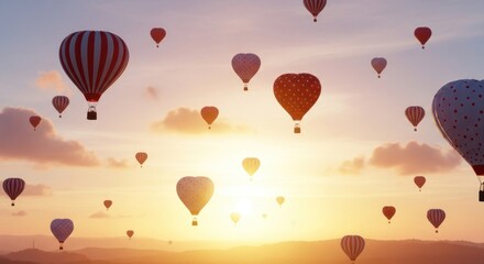 Fototapeta premium hot air balloon in sky