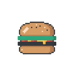 Pixel Burger Icon
