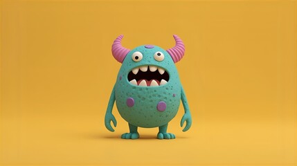 funny monster cartoon