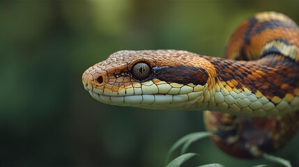 close up of a snake