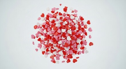 red hearts background