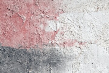 Obraz premium Textured Wall with Abstract Red and Gray Paint