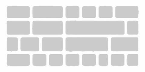 A grayscale arrangement of rectangular blocks in varying sizes and formations