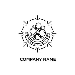 Fototapeta premium Black and White Logo Design Template.