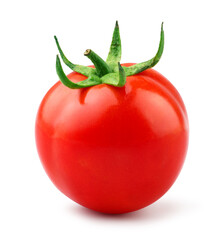Fresh tomato isolated on white.