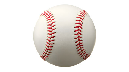 A single, perfectly stitched baseball rests on a pure white surface, highlighting its iconic design and readiness for the game.