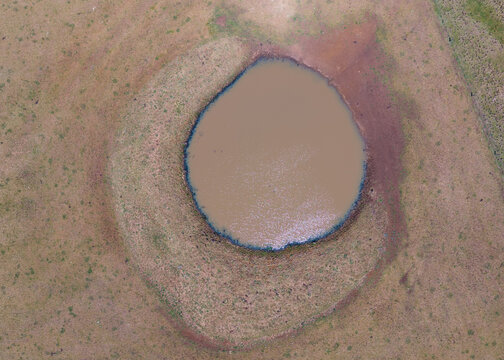 The last dam on a drought hit property in western New South Wales