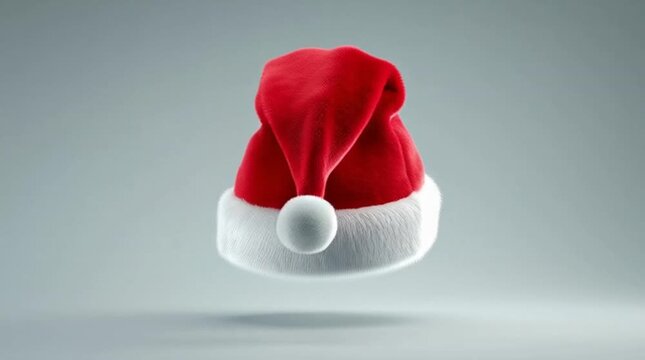 Santa Hat Floating in Mid Air.