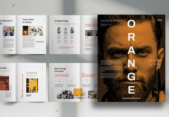 Orange Startup Studio Promo Marketing Brochure Layout